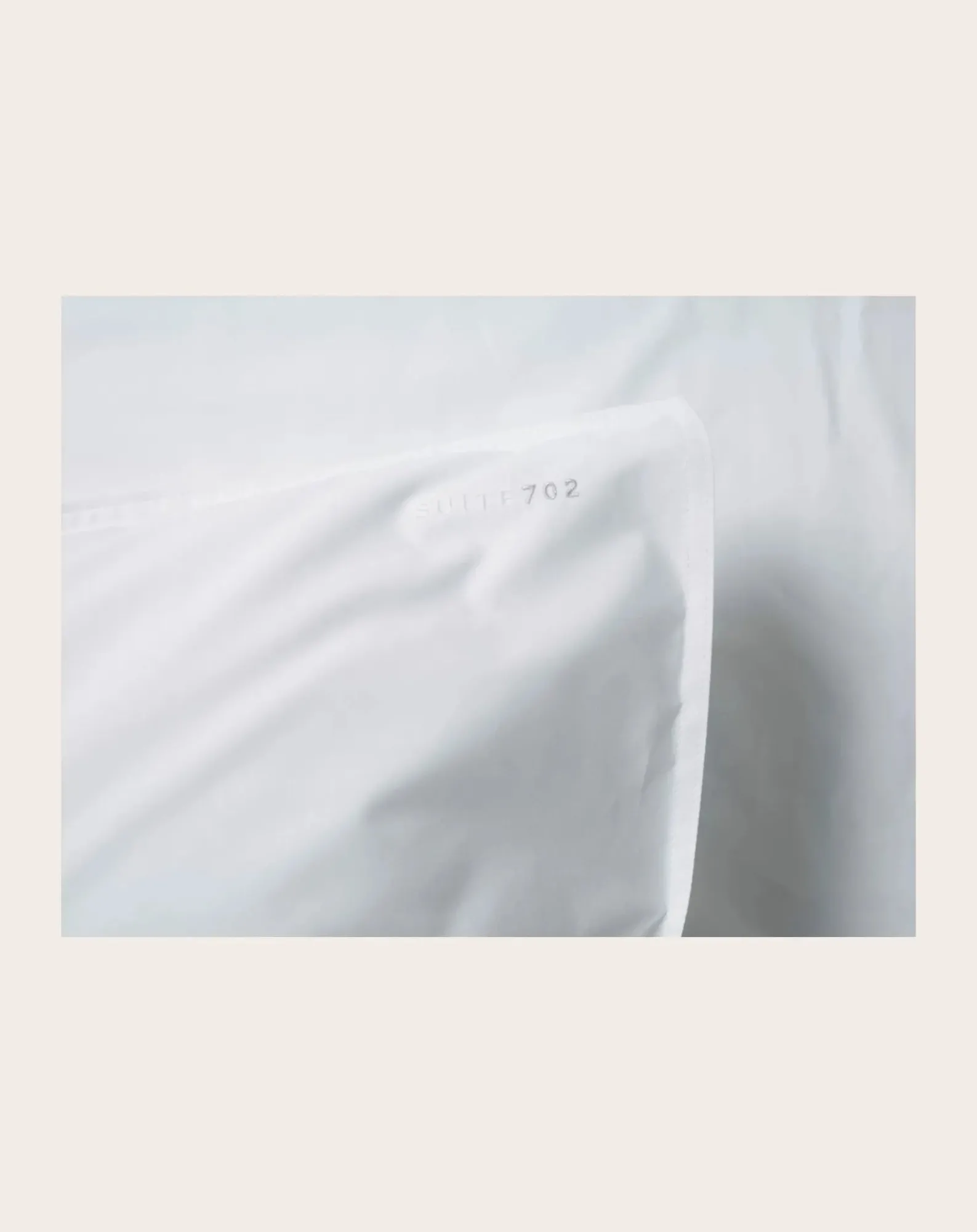 Suite 702 Linge De Lit-Organic Cotton Percale Pillowcase Blanc
