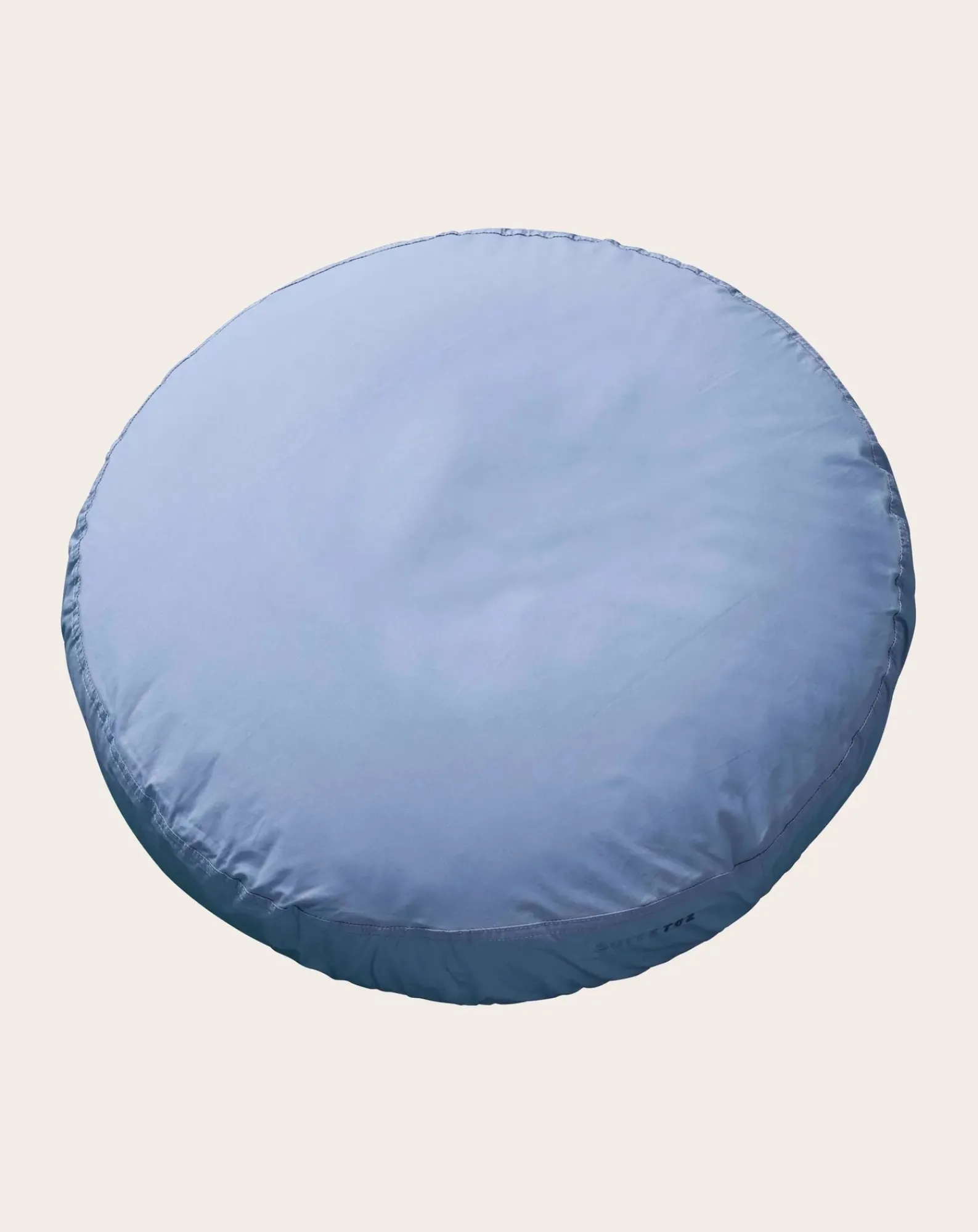 Suite 702 Coussins|Coussins-Organic Cotton Percale Round Cushion Bleu ciel