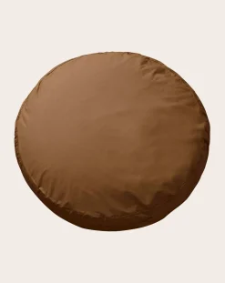 Suite 702 Coussins|Coussins-Organic Cotton Percale Round Cushion Khaki