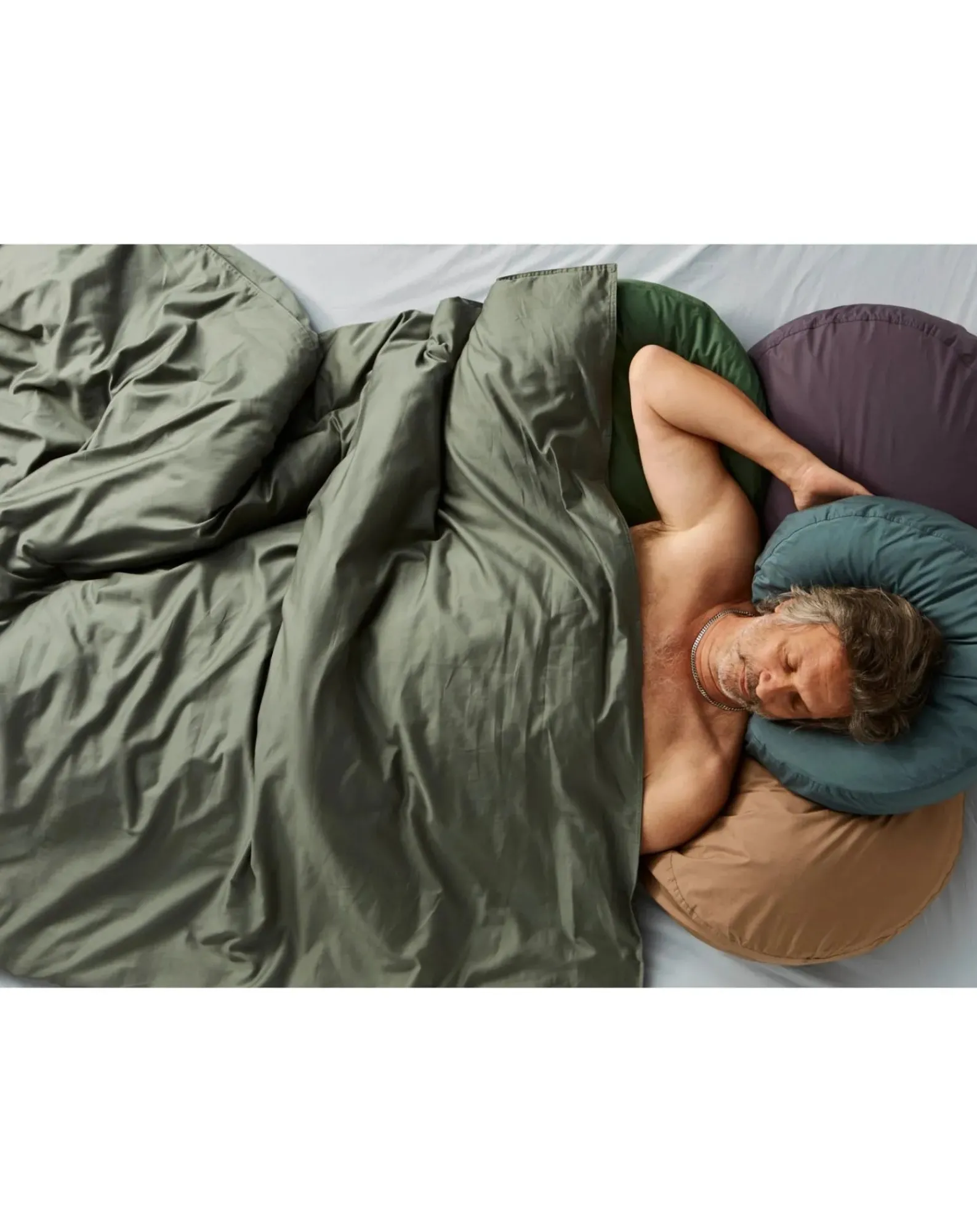 Suite 702 Coussins|Coussins-Organic Cotton Percale Round Cushion Doré