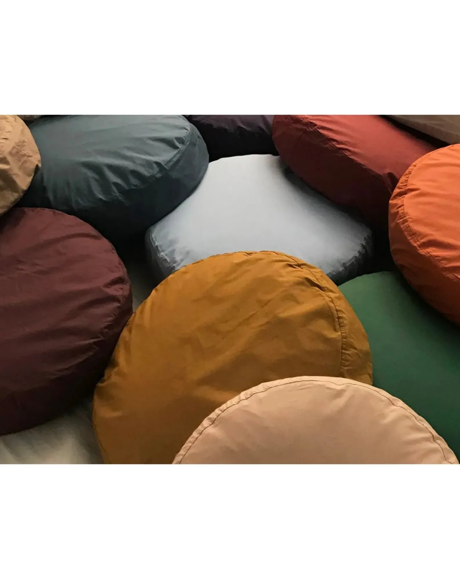 Suite 702 Coussins|Coussins-Organic Cotton Percale Round Cushion Doré