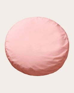 Suite 702 Coussins|Coussins-Organic Cotton Percale Round Cushion Blush