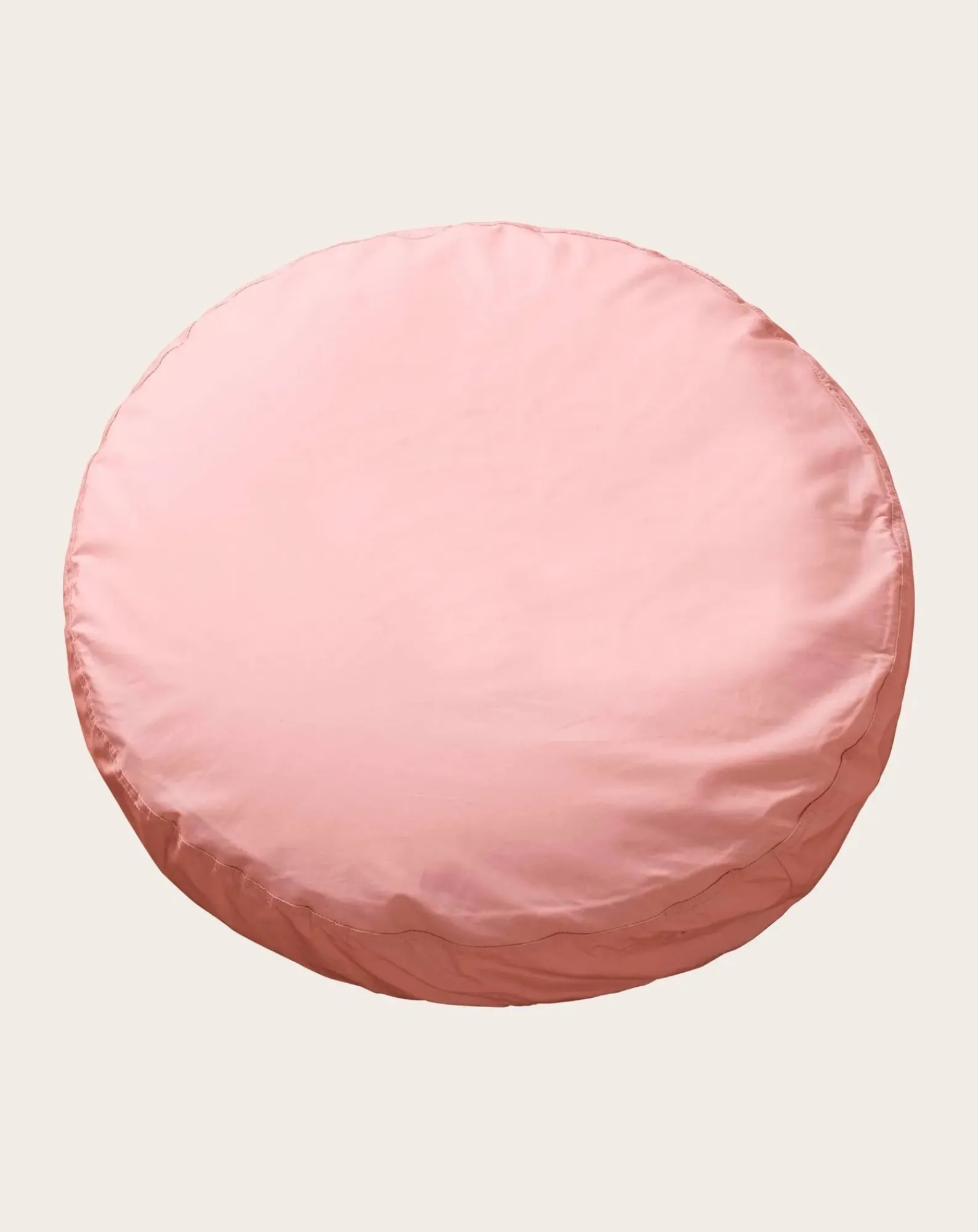 Suite 702 Coussins|Coussins-Organic Cotton Percale Round Cushion Blush