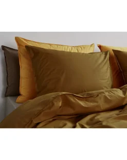 Suite 702 Linge De Lit-Organic Percale Duvet Cover Khaki