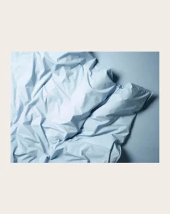 Suite 702 Linge De Lit-Organic Percale Duvet Cover Bleu ciel