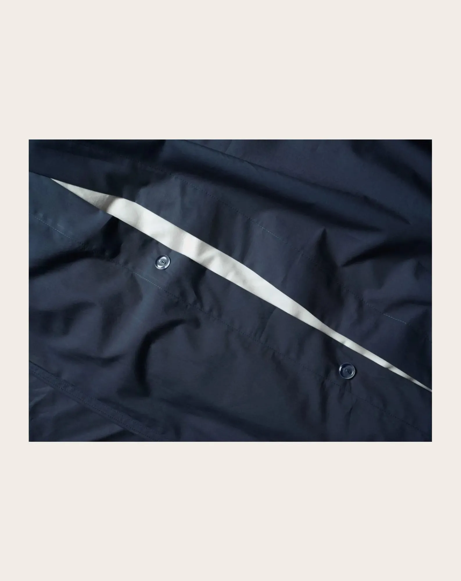 Suite 702 Linge De Lit-Organic Percale Duvet Cover Bleu marine