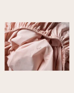 Suite 702 Linge De Lit-Organic Percale Fitted Sheet Blush
