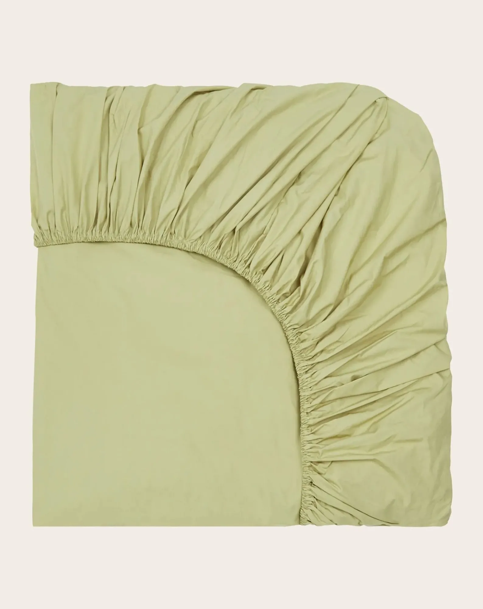 Suite 702 Linge De Lit-Organic Percale Fitted Sheet Vert pistache