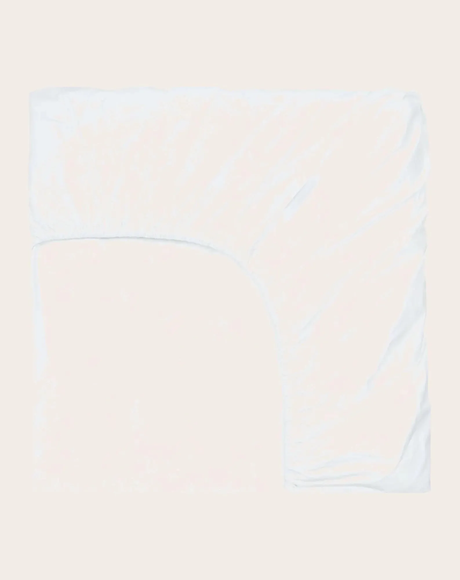 Suite 702 Linge De Lit-Organic Percale Fitted Sheet Blanc