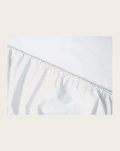 Suite 702 Linge De Lit-Organic Percale Fitted Sheet Blanc