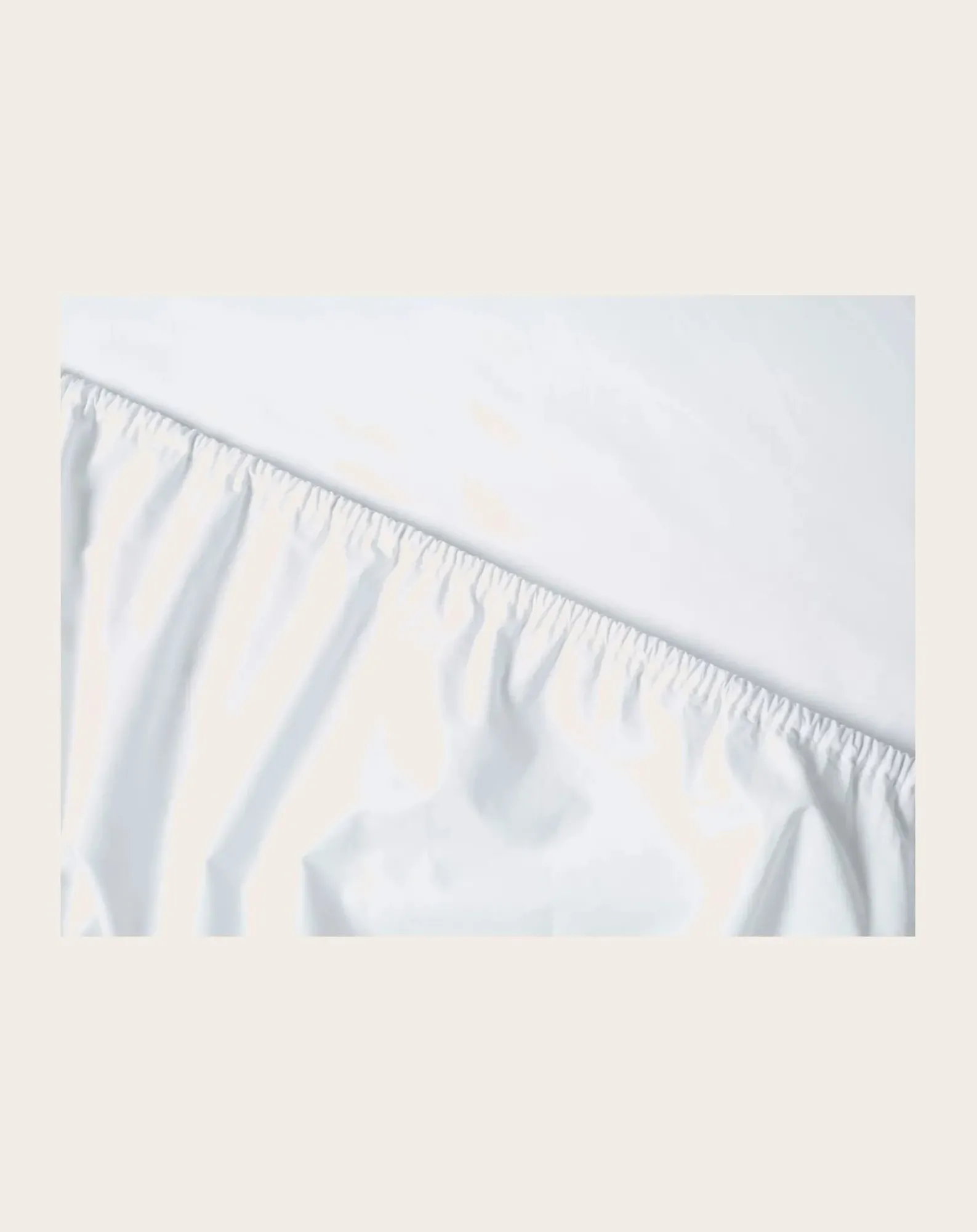 Suite 702 Linge De Lit-Organic Percale Fitted Sheet Blanc