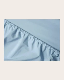 Suite 702 Linge De Lit-Organic Percale Fitted Sheet Bleu ciel
