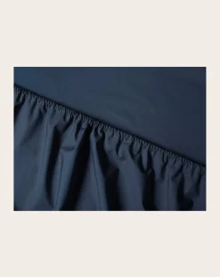 Suite 702 Linge De Lit-Organic Percale Fitted Sheet Bleu marine