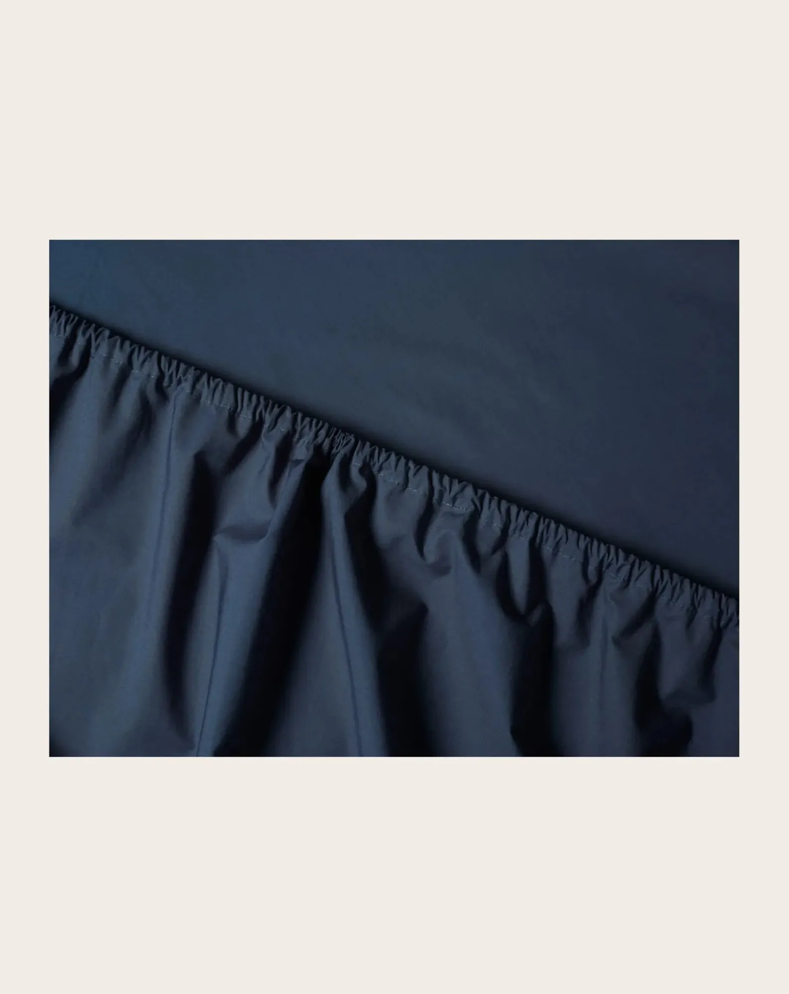Suite 702 Linge De Lit-Organic Percale Fitted Sheet Bleu marine