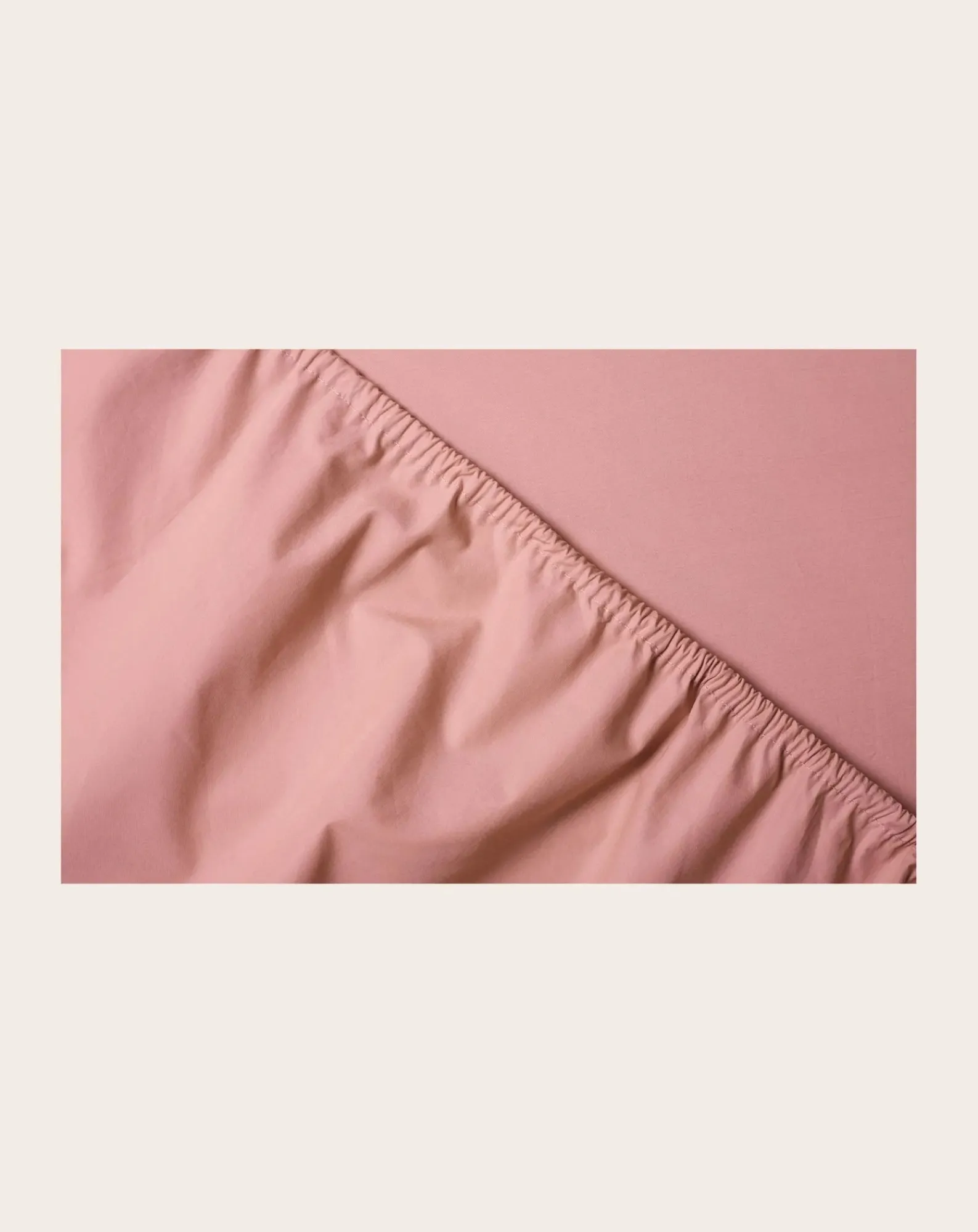 Suite 702 Linge De Lit-Organic Percale Fitted Sheet Rose poudré