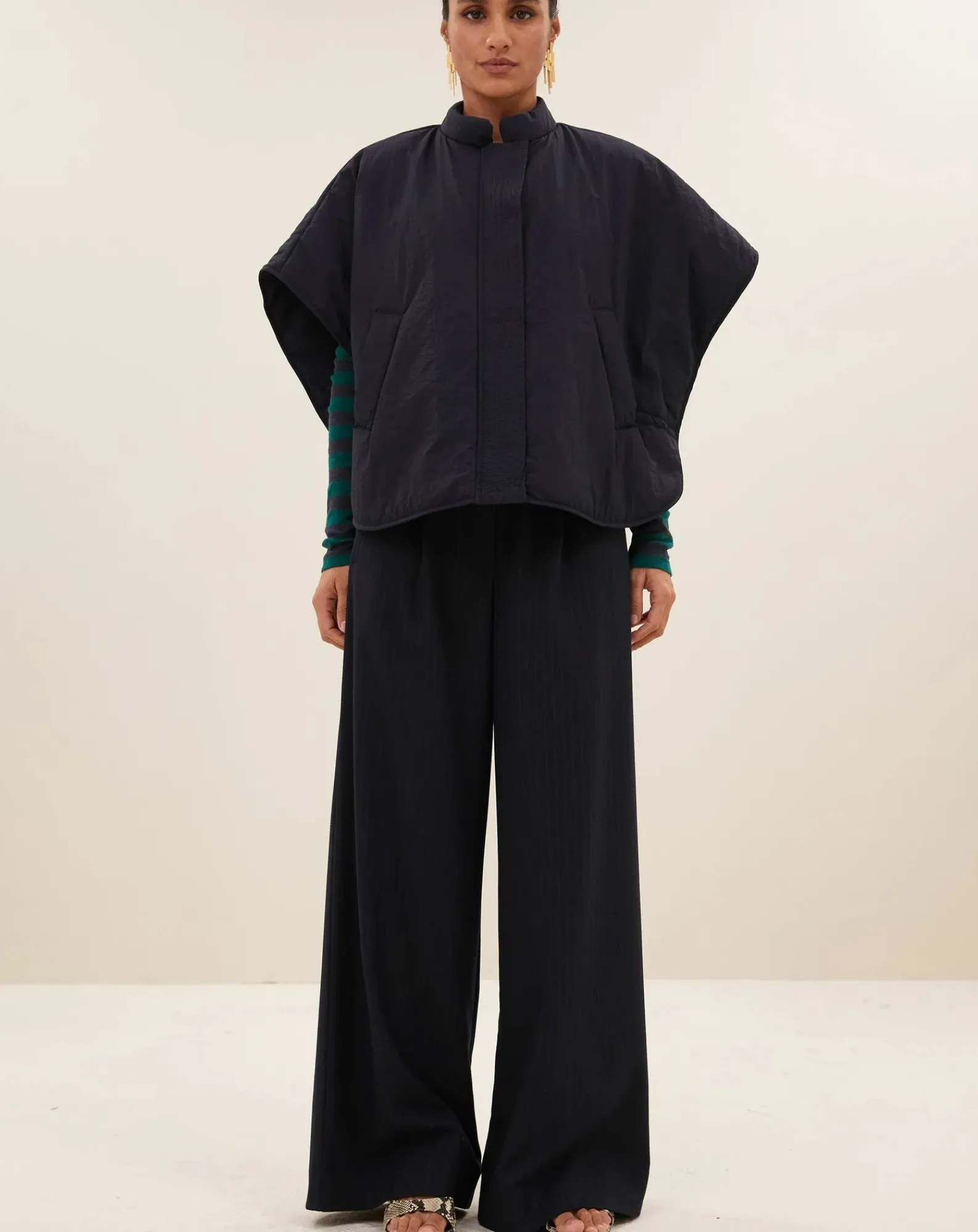 By Bar Vestes, Manteaux-Oscar Short Sleeve Jacket Bleu marine
