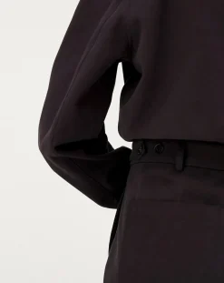 Noyoco Chemises-Ottawa Dark grey organic cotton overshirt Gris foncé