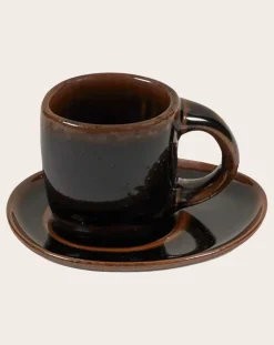 Serax Vaisselle-Out of lines coasters, Uncharted - Set of 2 Marron
