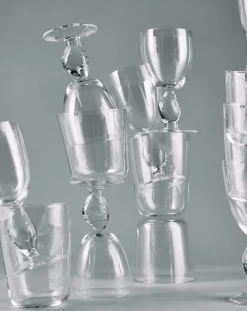 Serax Verres, Carafes-Out of lines wine glasses, Uncharted - Set of 4 Transparent