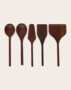 Serax Ustensiles De Cuisine-Outils de cuisine Pure en bois - Set de 5 Naturel