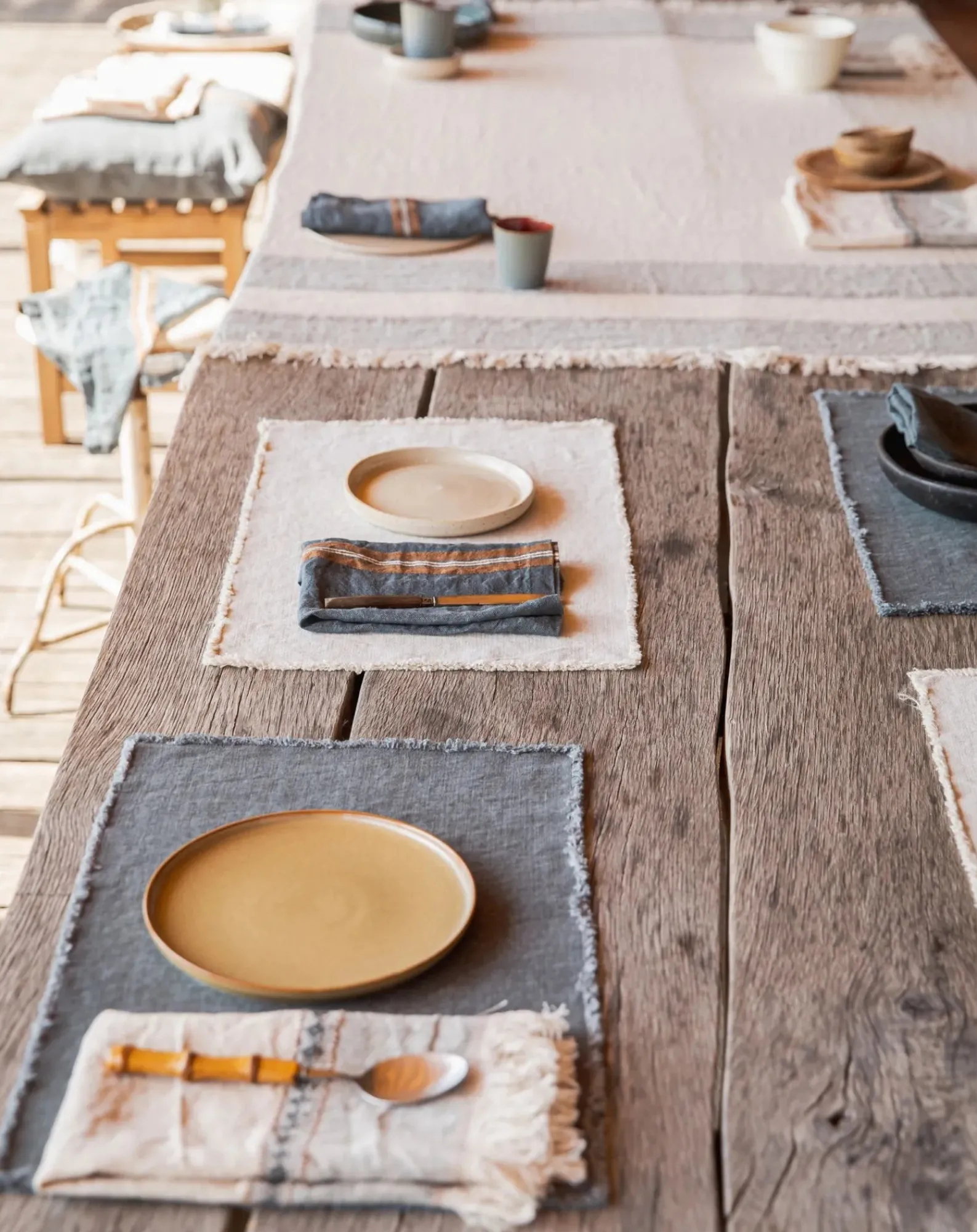 Libeco Linge De Table|Linge De Table, Sets De Table-Pacific placemat Gris anthracite