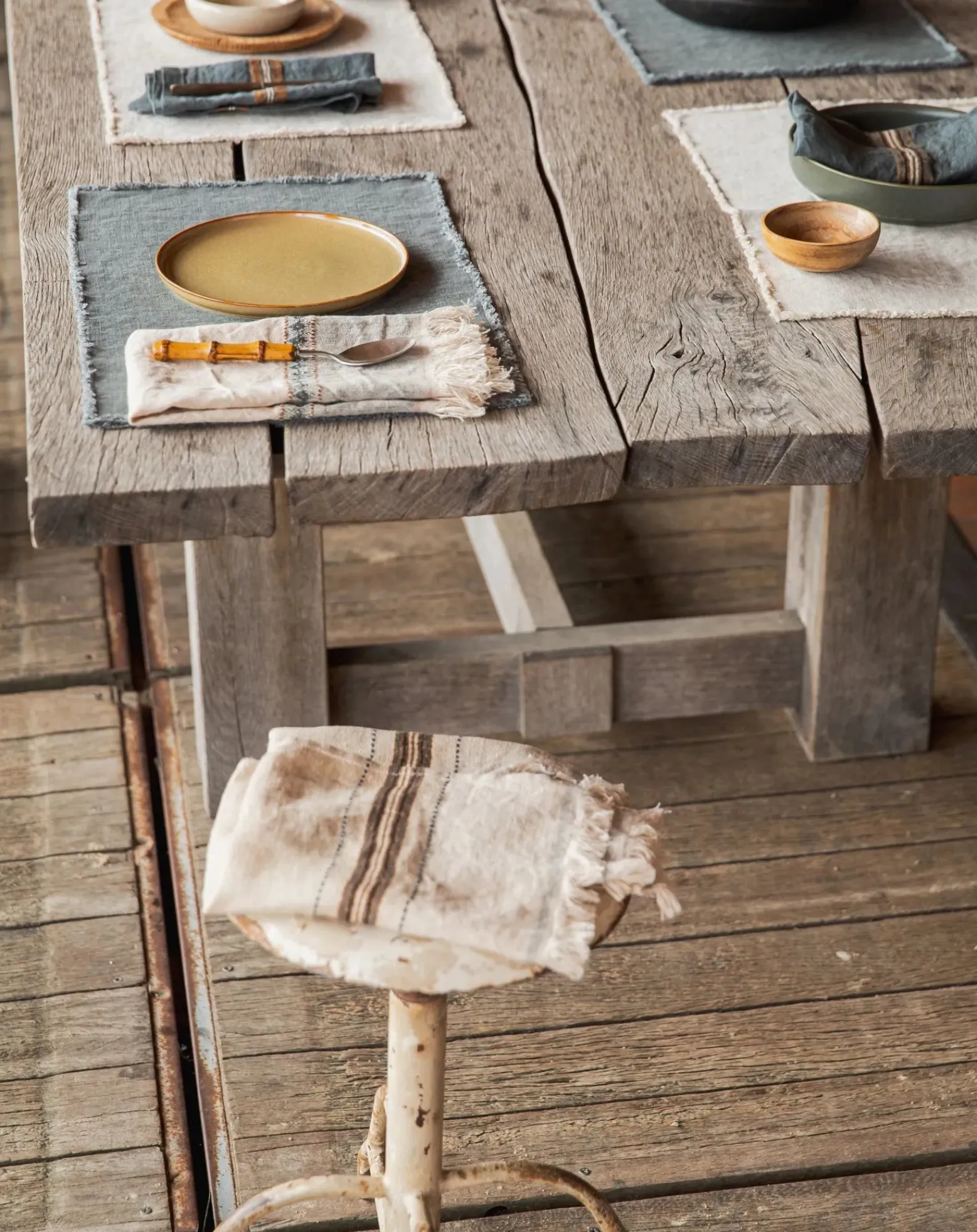 Libeco Linge De Table|Linge De Table, Sets De Table-Pacific placemat Gris anthracite