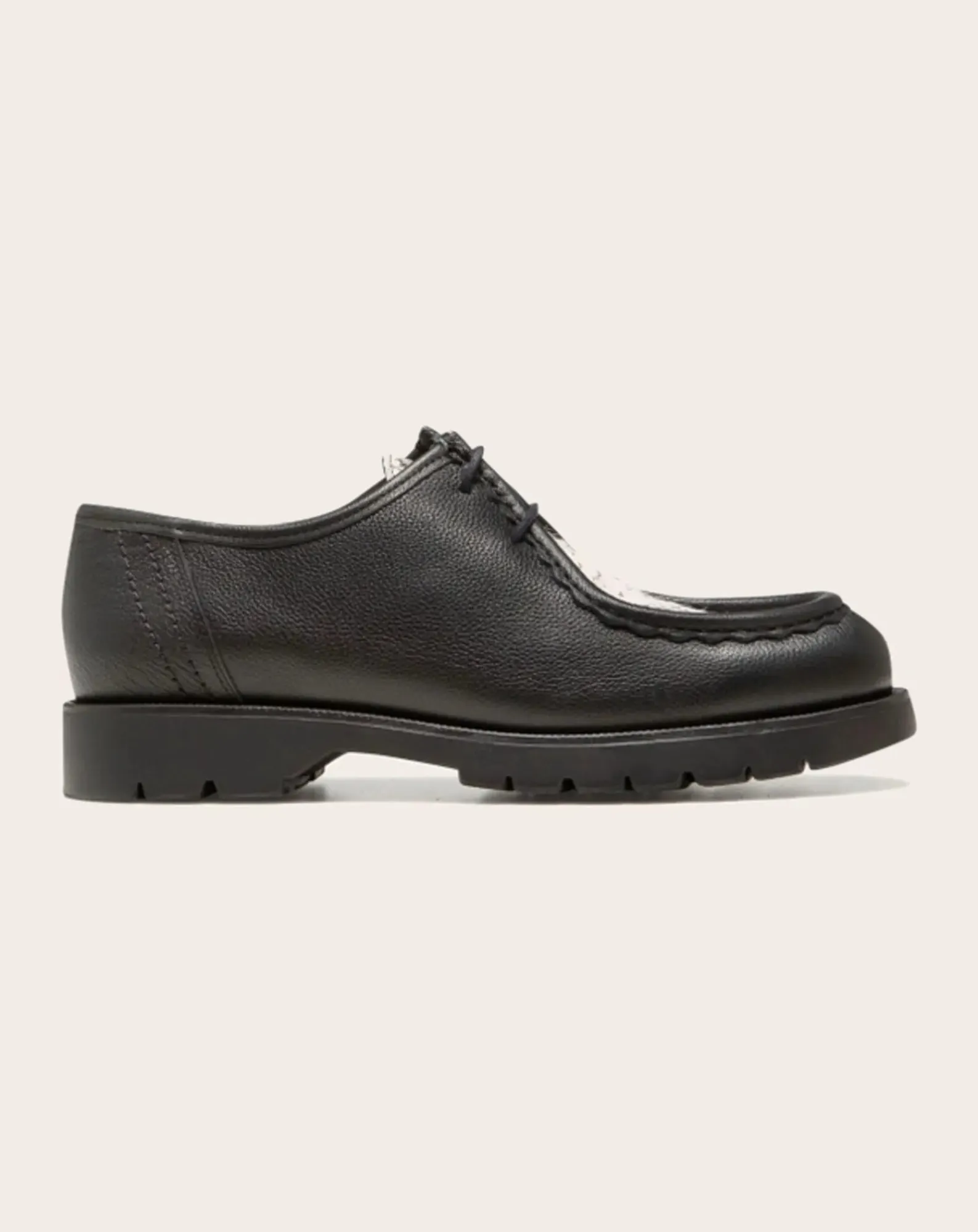 Kleman Derbies, Mocassins-Padrini BC Leather Notched Sole Derbies Noir
