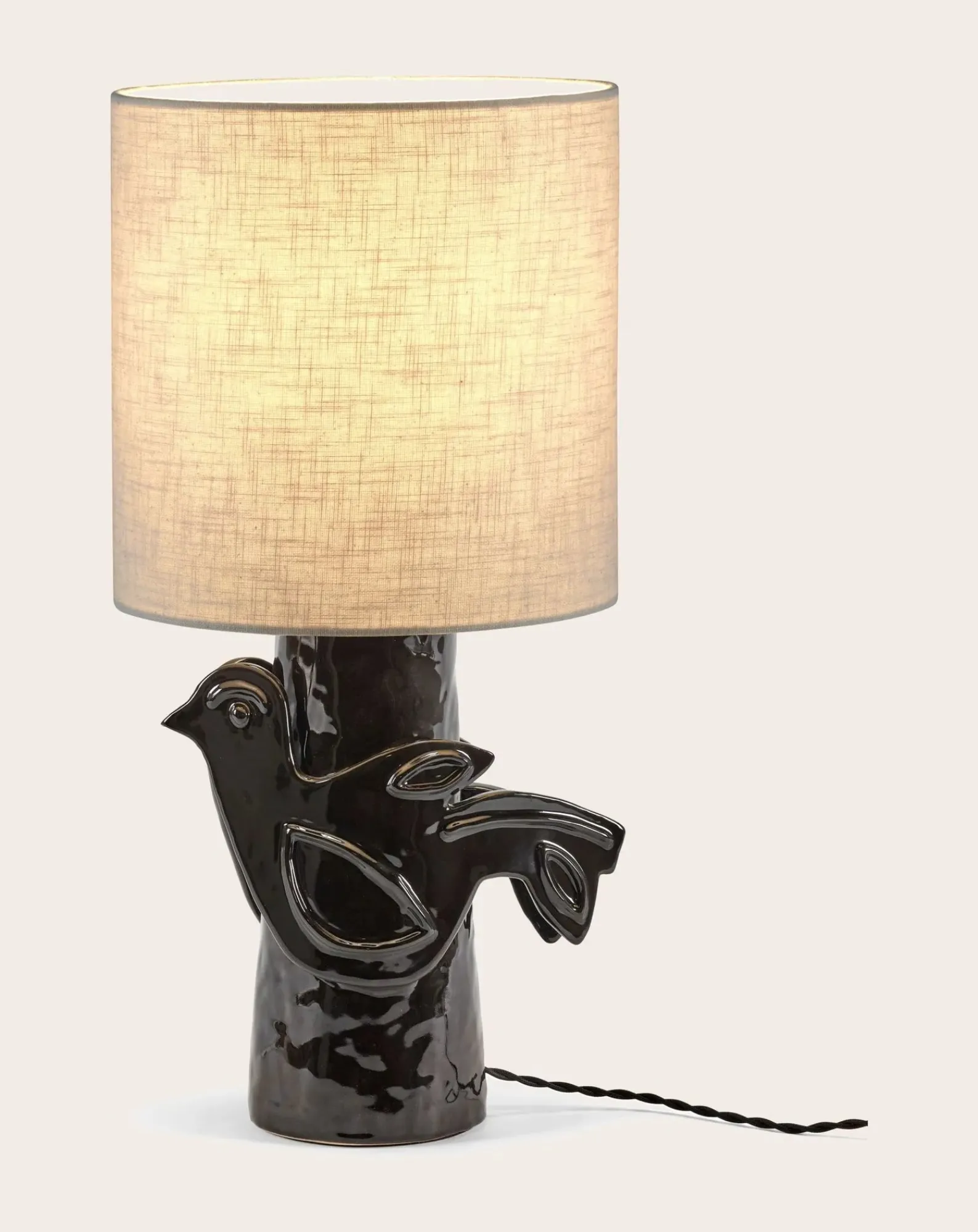 Serax Lampes À Poser-Paloma stoneware table lamp, Marie Michielssen Noir