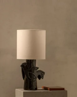 Serax Lampes À Poser-Paloma stoneware table lamp, Marie Michielssen Noir