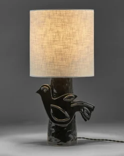 Serax Lampes À Poser-Paloma stoneware table lamp, Marie Michielssen Noir
