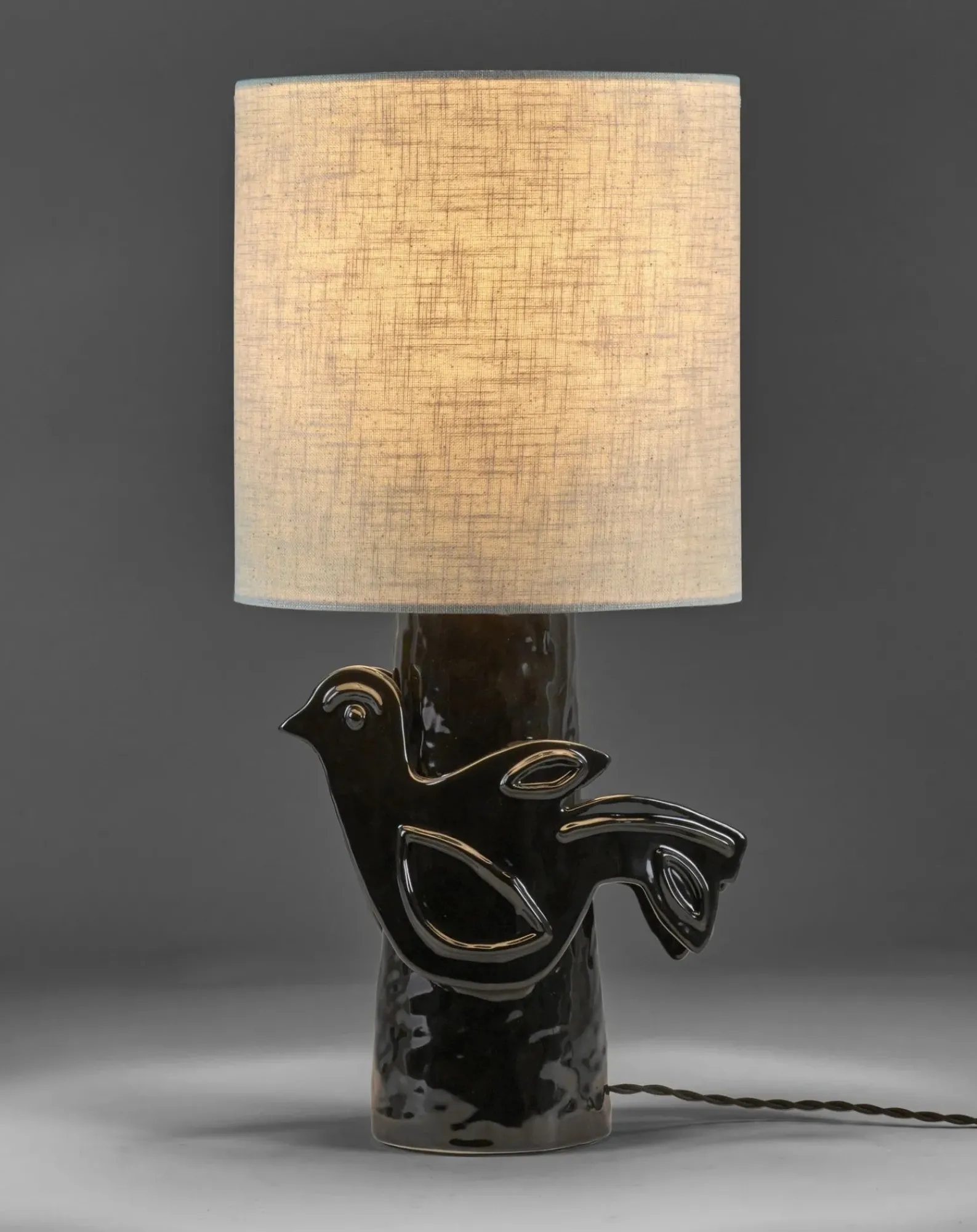Serax Lampes À Poser-Paloma stoneware table lamp, Marie Michielssen Noir
