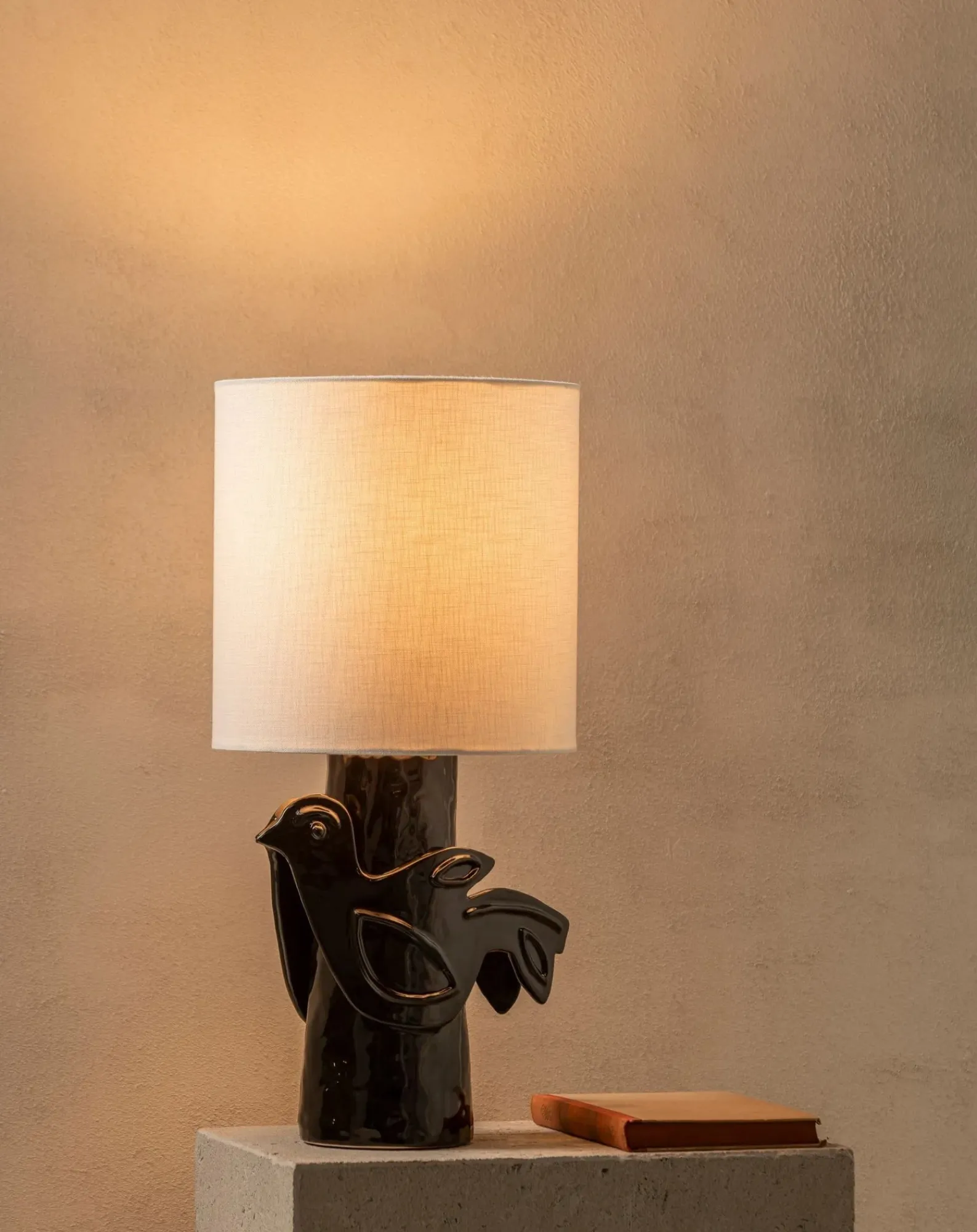 Serax Lampes À Poser-Paloma stoneware table lamp, Marie Michielssen Noir