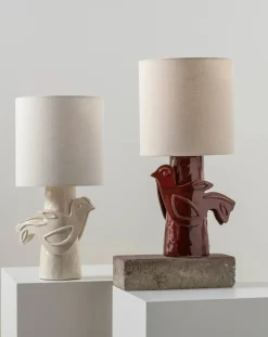 Serax Lampes À Poser-Paloma stoneware table lamp, Marie Michielssen Blanc