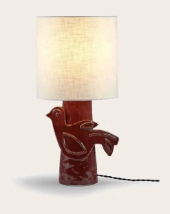 Serax Lampes À Poser-Paloma stoneware table lamp, Marie Michielssen Rouge