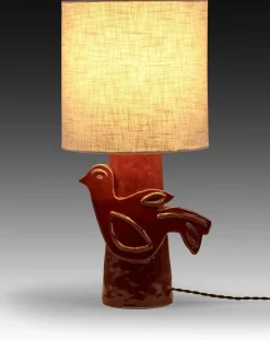 Serax Lampes À Poser-Paloma stoneware table lamp, Marie Michielssen Rouge