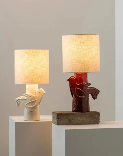 Serax Lampes À Poser-Paloma stoneware table lamp, Marie Michielssen Rouge