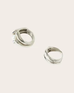 Misho Bagues-Pandaia Set of 2 Rings Doré