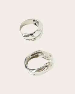 Misho Bagues-Pandaia Set of 2 Rings Doré