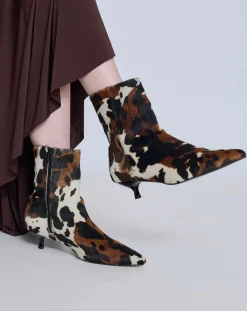 Augusta Boots, Bottes-Paula Calfskin Boots Marron
