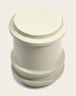 Serax Tables, Bureaux-Pawn stoneware side table, Marie Michielssen Crème