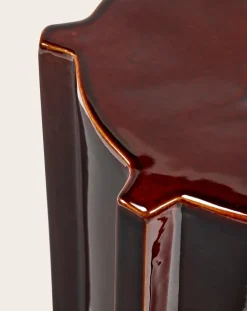 Serax Tables, Bureaux-Pawn stoneware side table, Marie Michielssen Rouge Brun