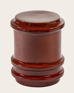 Serax Tables, Bureaux-Pawn stoneware side table, Marie Michielssen Rouge