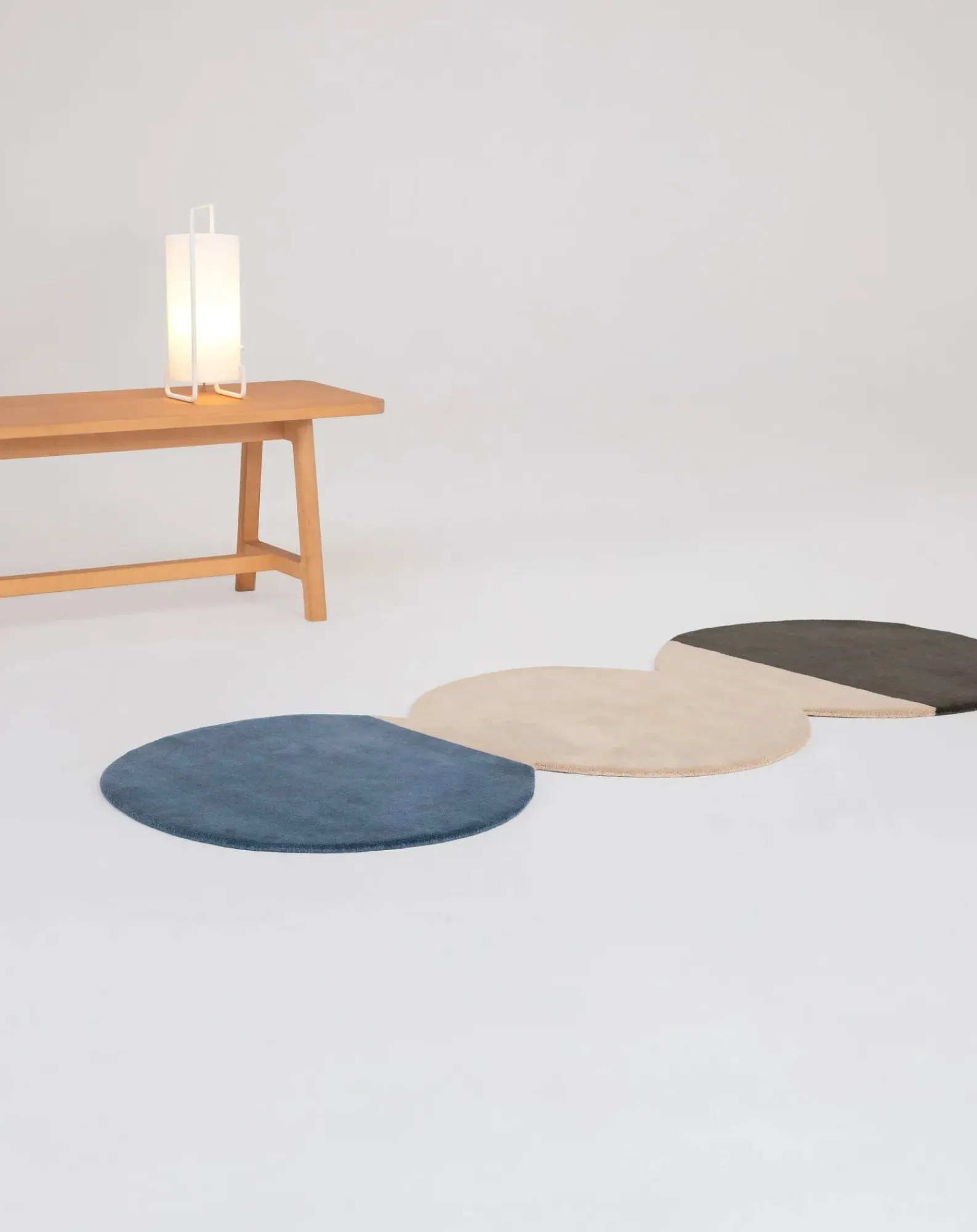 Nanimarquina Tapis-Pearls Runner 3 wool carpet Bleu