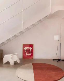Nanimarquina Tapis-Pearls wool carpet Brique
