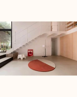 Nanimarquina Tapis-Pearls wool carpet Brique