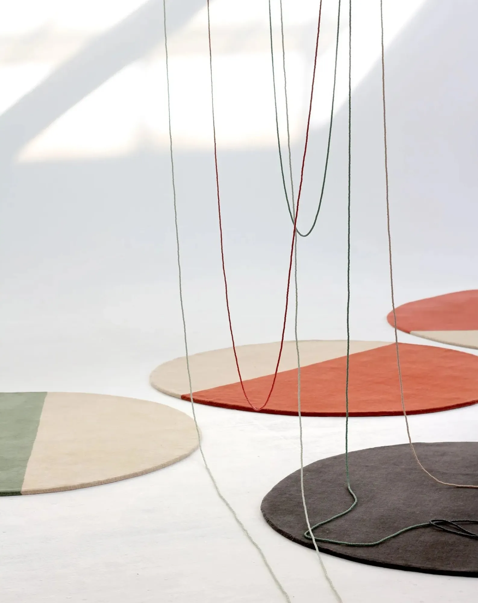 Nanimarquina Tapis-Pearls wool carpet Vert