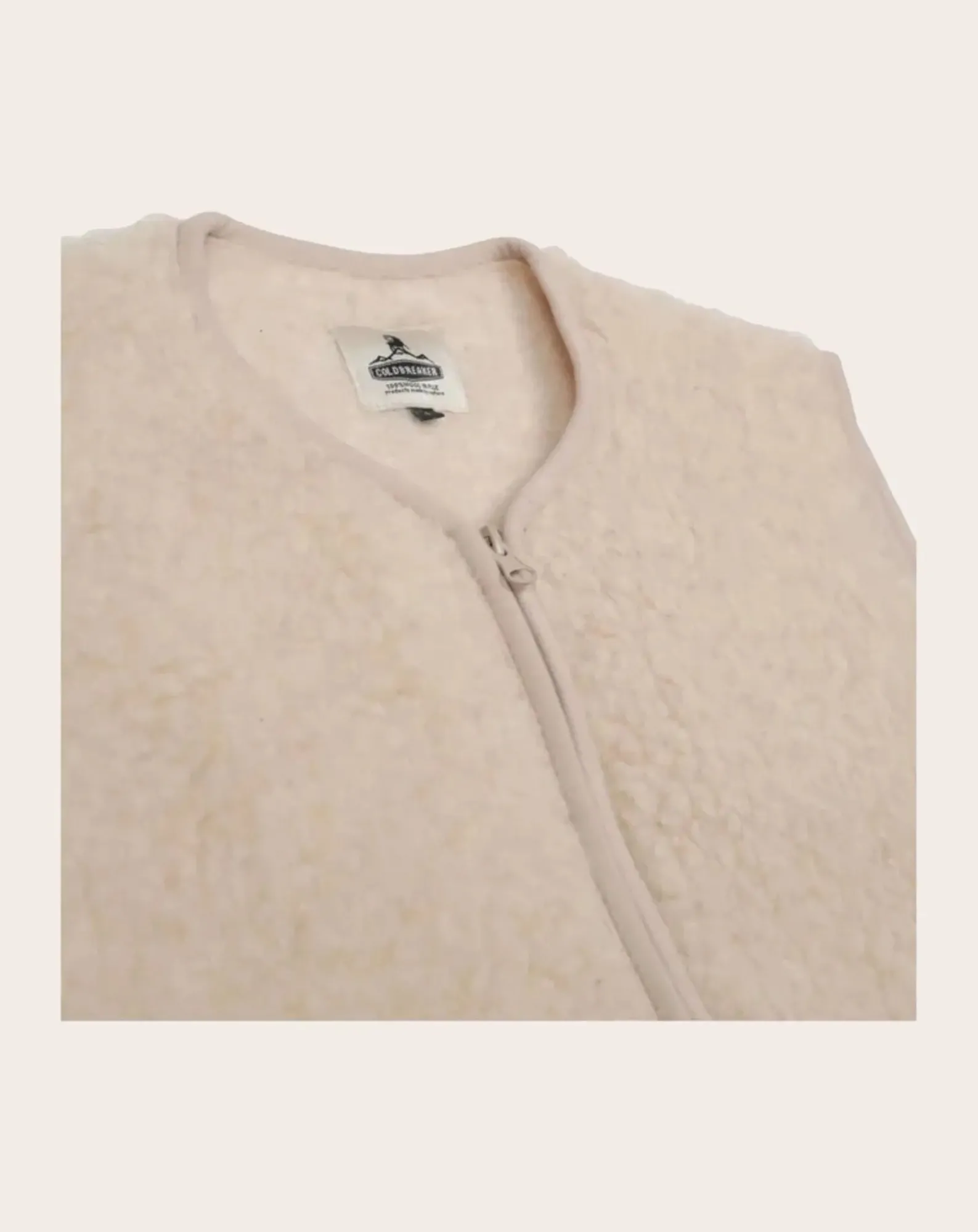 Coldbreaker Pulls, Gilets|Pulls, Gilets-Pepitko Vest Wool Sleeveless Vest Beige