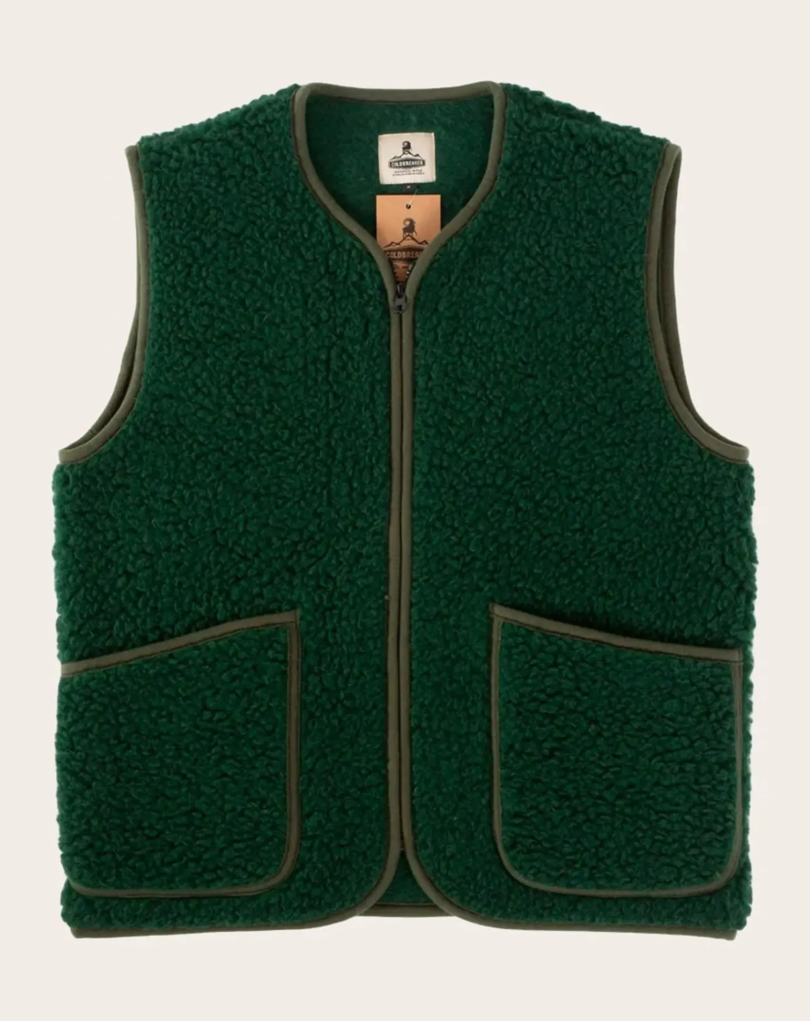 Coldbreaker Pulls, Gilets|Pulls, Gilets-Pepitko Vest Wool Sleeveless Vest Vert foncé