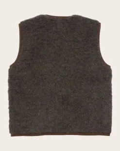 Coldbreaker Pulls, Gilets|Pulls, Gilets-Pepitko Vest Wool Sleeveless Vest Marron