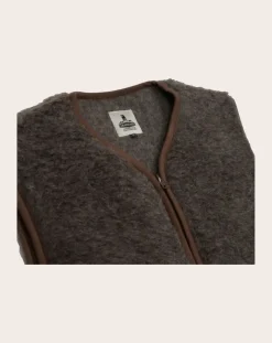 Coldbreaker Pulls, Gilets|Pulls, Gilets-Pepitko Vest Wool Sleeveless Vest Marron